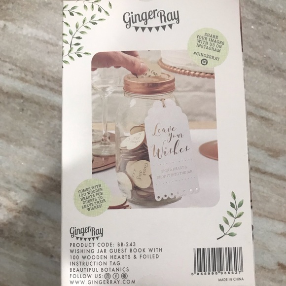 Ginger Ray Wishing Jar Guest Book - Lot of 2 - NEW